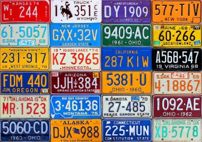 CocoVail License Plates Collage