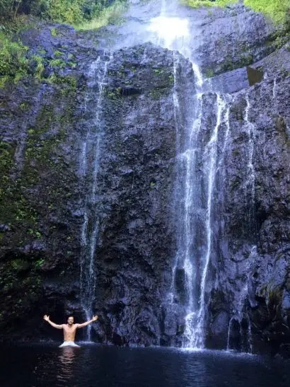 Stop at one of the incredible falls at Hana