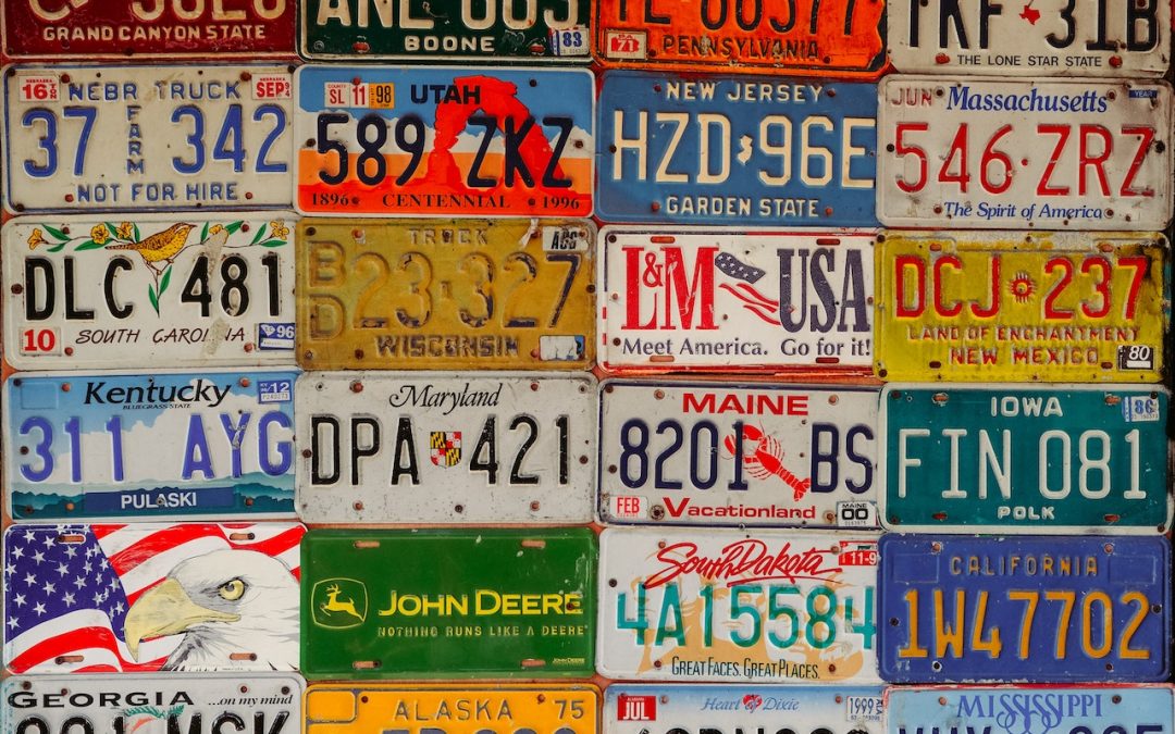 CocoVail Bar Decorations: Including Authentic, Vintage License Plates