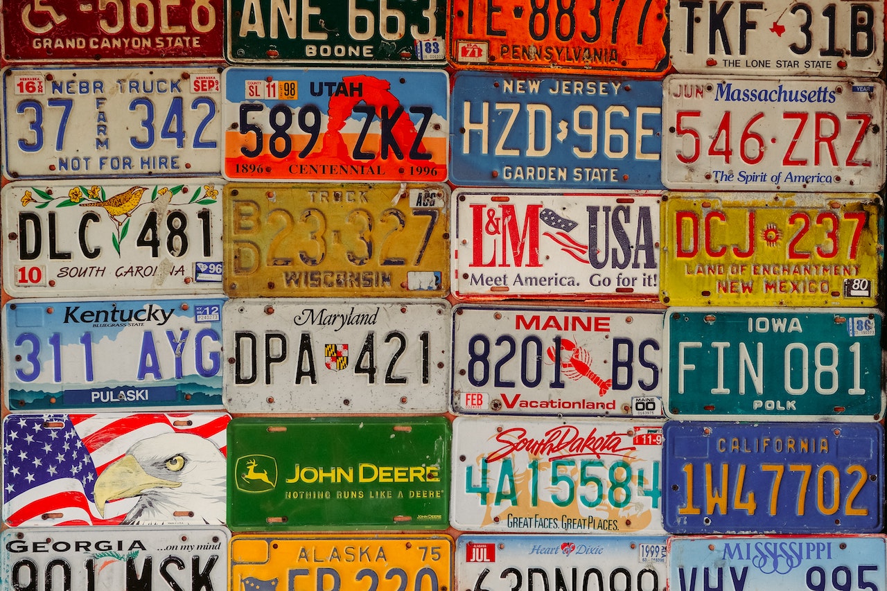 CocoVail Bar Decorations: Including Authentic, Vintage License Plates