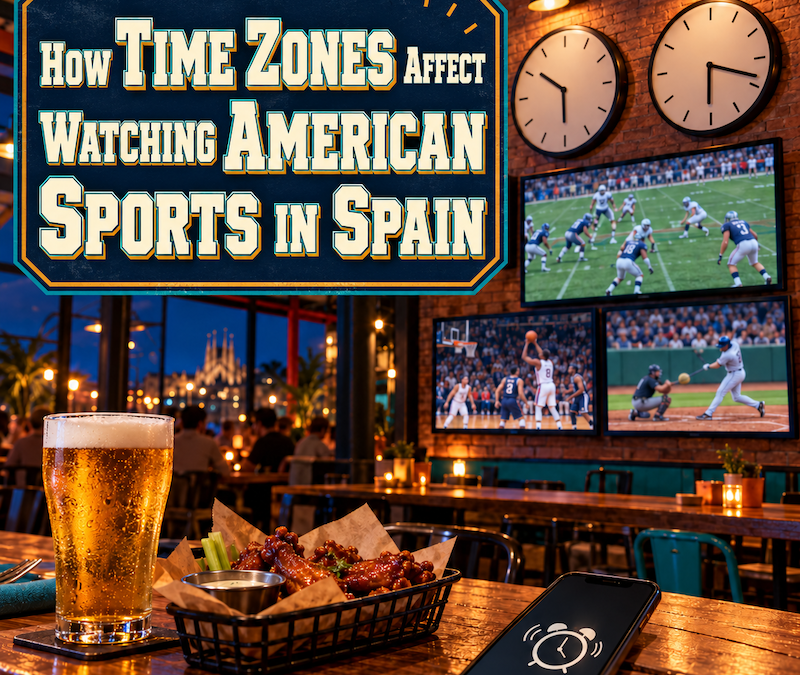 How Time Zones Affect Watching American Sports in Spain